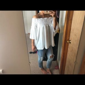 Off the shoulder shirt